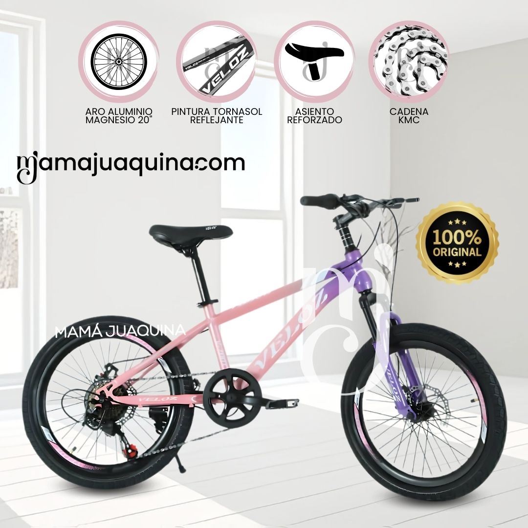Bicicleta Para Niño Aro 20 «PALMEIRA ALT» Rosa